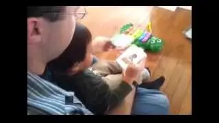 Flashcards with Calvin and dad