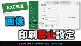 [EXCEL] 画像を印刷禁止に設定する