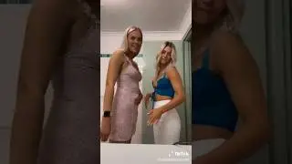 Two girls with stuffed bellies 