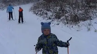 In the woods!