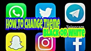 How to Change Telegram/Whatsapp/YouTube/Instagram/YT Studio Theme (black and light or white)