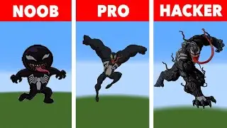 NOOB VS PRO VS HACKER Venom 💥Minecraft Pixel Art💥
