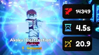 Max Level Evolved *God Speed* Akaza (Destruction) Showcase! Anime Adventures | ROBLOX