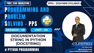 SPPU's FE - PPS | Session 49 | Documentation String in Python | docstring in Python | Prasad Sir