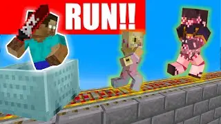 ESCAPE THEME PARK KILLER // EXTREME MINECRAFT CHALLENGE!!