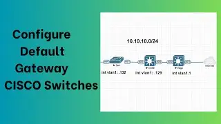 How to configure default gateway on CISCO switch
