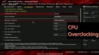 CPU overclocking on the ASUS ROG STRIX B650E F GAMING Motherboard