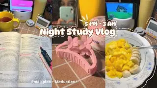 🎀5pm-3am Night Routine + study vlog📚 *Aesthetic* vlog Bangladeshi🇧🇩 Plan, study, self care🌷