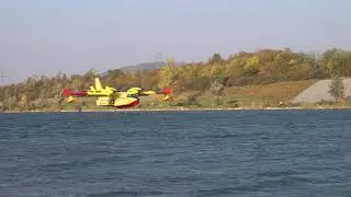 Canadair CL-415 Water Bombers Firefighting in Austria