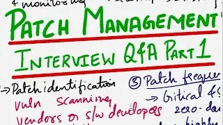 Patch Management Interview Questions and Answers| Part 1|Cybersecurity Interview Questions & Answers