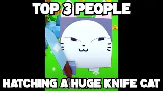 Top 3 people hatching a Huge Knife cat