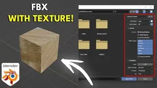 How to Export FBX with Textures in Blender
