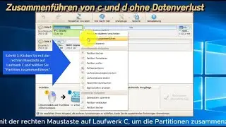 Zusammenführen von Laufwerken C und D ohne Formatierung oder Datenverlust