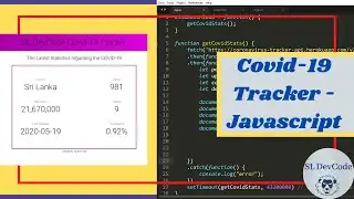 COVID-19 Tracker Application 03 - How to Create Corona Virus Tracker App | JavaScript | Source Code