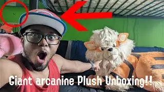 GIANT Arcanine plushie unboxing video! (100 Sub Special!)