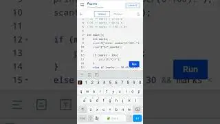 Program to give grades to a student in C | #shorts #coding #clanguage
