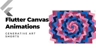 Flutter Canvas Animations - Live Coding - Generative Art [Shorts 6] (2020)