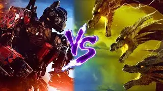 Optimus Prime Vs King Ghidorah - Epic Supercut Battle!