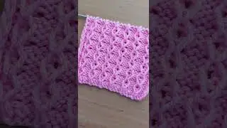 Ажурный узор "Капельки".Красивый узор спицами для джемпера, свитера, жилета.