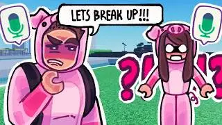 BREAKING UP With STRANGERS In Roblox VOICE CHAT...