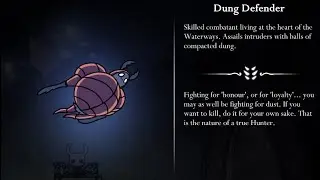 Hollow Knight | Defeating Dung Defender