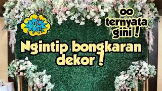 Bongkar Barang Dekorasi | Backdrop Akad Nikah