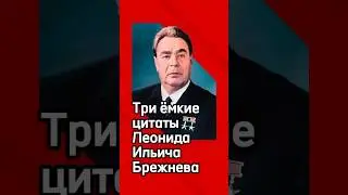 Три ёмкие цитаты Леонида Ильича Брежнева