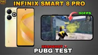 INFINIX SMART 8 PRO PUBG TEST 90 FPS 😱 UNBOXING & GAMING TEST | INFINIX SMART 8 PRO