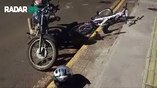Motociclista e ciclista em estado grave após colisão em Toledo