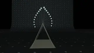 Pendulum Waves swing 360 Degree. (Blender Geometry Nodes)