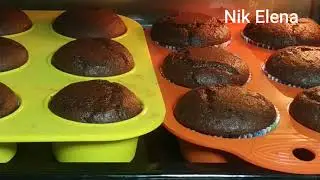 Шоколадные кексы , без яиц и молока