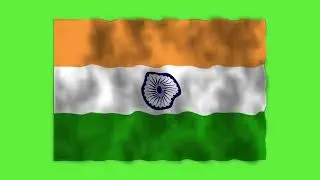 India Realistic Flag Wave Animation Loop 5 - FREE HD STOCK FOOTAGE