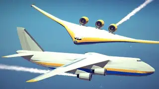 An-124 vs Boeing 797 Blended Wing Body | Besiege