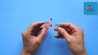 How to made Flamingo Bird Pop Up Cards | Aimal pop up card