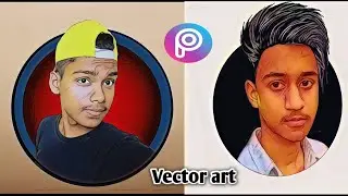 Picsart Vector Art Photo editing. Cartoon Art full tutorial.
