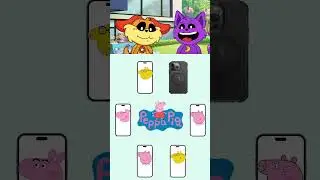 Challenge to choose the right image with Catnap and Dogday! 😁#animation #peppapig #cartoon #funny
