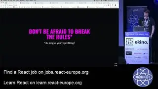 Saving the Web, 16ms at a Time - Joshua Comeau aka @joshwcomeau at @ReactEurope 2019