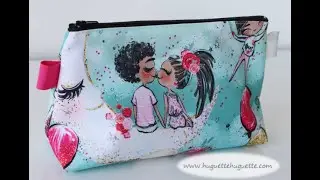 Tuto : Valentine, la trousse doublée zippée toute simple