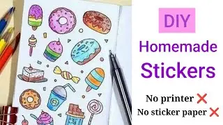 How to make your own stickers / Diy paper sticker / Homemade sticker
