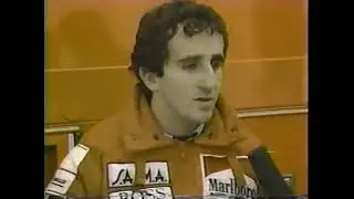 Alain Prost - Interview 1984