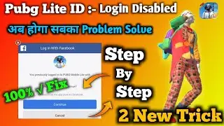2022😃Facebook Login Disabled Problem In Pubg Mobile Lite | For Your Account Security logging in