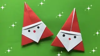 ★ TUTORIAL: ORIGAMI SANTA-CLAUS (3 MINUTE PAPER CRAFTS!) ★