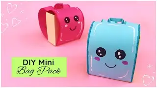 Mini Paper Bag Pack Craft Tutorial