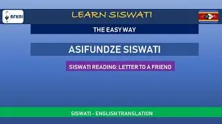 Reading Siswati Language [ English translation]