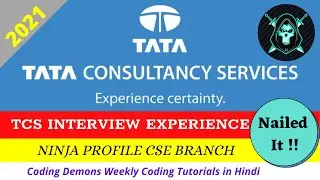 2021 TCS Ninja Interview Experience ( CSE ) || Best tips to crack the Interview || Experience 5