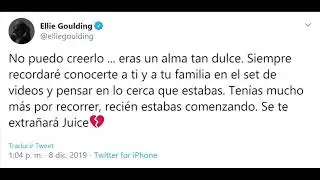 Celebs react to Juice WRLD death twitter/Famosos reacción a la muerte de Juice WRLD en twitter... 💔