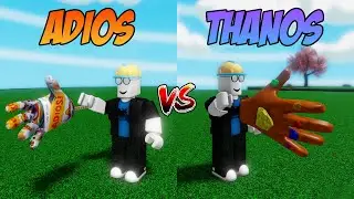 Adios VS Thanos Glove | Roblox Slap Battles