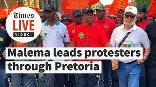'Ramaphosa, voetsek!': Julius Malema leads protesters to Union Buildings for 'national shutdown'