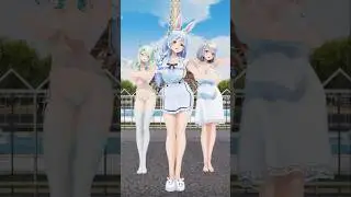 [Hololive] 토끼 두 마리 | Pekora, Fauna, Pekomama, Noel [MMD]