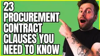 23 Procurement Contract Clauses You NEED to KNOW 🧠